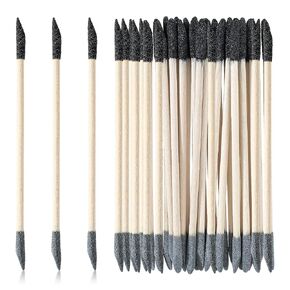 20 PCS Sanding Sticks, Double Matchsticks Sanding Sticks for Tight Spaces Wood, 150/280 Grit Fine Detailing Polishing Sticks Sanding Twigs for Plastic Models Wood Hobby Stuffers, 5.4 x 0.2 Inch