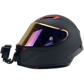 AGV Pista Customize Motorcycle Helmet Chin Mount Kits for GoPro and Insta360 Etc. Action Camera with Adhesive Pads and J Hook Mount