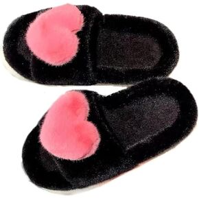 Coquette Aesthetic Coquette Slippers Cute Slippers Kawaii House Slippers Heart Slippers Fluffy Slippers