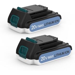 2Packs 20V Lithium Battery 4.0Ah Replacement for Black and Decker 20v Battery LBXR20 LB20 LBX20 LBX4020 Compatible with Black and Decker 20v Lithium Battery