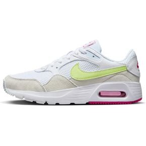 Nike Air Max SC Women's Shoes (FQ8886-100,White/Light Lemon Twist/Fireberry)