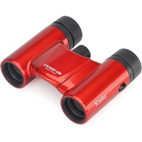 Kenko Binocular Classi-Air 10x21 DH, Roof Prism, Lightweight, Foldable & Compact Design, Multi-Coating, Red 021392