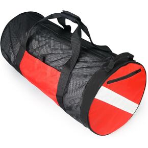 Luwint Large Mesh Dive Duffel Bag, Heavy Duty Diving Gear Bag Sport Gym Bag Totes for Surfing Scuba Snorkeling