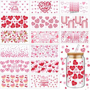 15 Sheets UV DTF Cup Wrap Transfer Stickers for Craft Furniture Glass Rub on Transfers Stickers Waterproof Cup Wraps Stickers Decal for Ceramic Mug DIY Crafts, 9.8 x 4.7 Inch(Autumn) in Kuwait