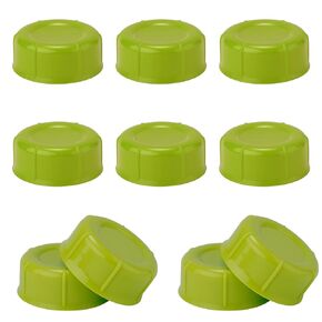 10pcs Narrow Baby Bottle Caps for Dr Brown & Medela Bottles, BPA Free Travel and Storage Baby Bottle Lids Replacement Parts with Sealing Gasket for Ameda Baby Bottles Accessory (White)