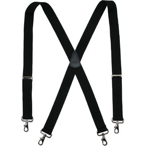 حمالة CTM® للرجال كبيرة وطويلة ومطاطة بلون X-Back مع أطراف خطافية دوارة