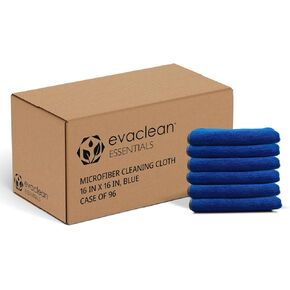 EvaClean Premium Microfiber Cleaning Cloth 16"x16" - Reusable, Washable, Non-Scratch, Microfiber Towels for Cleaning, Dusting, Polishing, High Absorbency & Durability, Yellow, 12-Pack