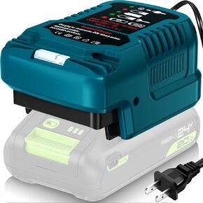 24V Portable Mini Charger for Greenworks 24V Battery 29862 / CAG814 / CAF806,24v Battery 29842/29852 / 29322 Charger