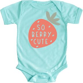Olive Loves Apple So Berry Cute Strawberry Adorable Infant Bodysuit