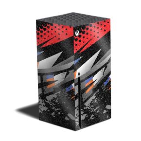 Carbon Fiber Gaming Skin Compatible with Xbox Series X - Neon Tags - Premium 3M Vinyl Protective Wrap Decal Cover - Easy to Apply | Crafted in The USA by MightySkins