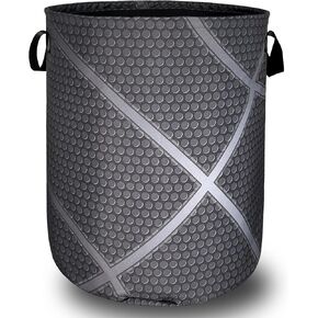 Hand Drawn Love Hearts Pattern Laundry Hamper With Handles Foldable Oxford Cloth Tote Bag Colorful Laundry Basket Clothes Toy Storage Bucket 18.9" x 16.5" For Bathroom/Laundry/Bedroom