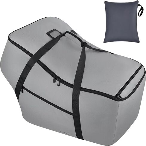 Infant Car Seat Travel Bag - Fits Infant Car Seats with Anti-Rebound Bar Base, Car Seat Airplane Bag for Chicco/Graco/Nuna/Cosco/Britax/Uppababy Baby Car Seat, Water Dirt Tear Resistant, Grey Upgrade in Saudi Arabia
