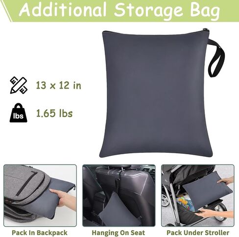 Infant Car Seat Travel Bag - Fits Infant Car Seats with Anti-Rebound Bar Base, Car Seat Airplane Bag for Chicco/Graco/Nuna/Cosco/Britax/Uppababy Baby Car Seat, Water Dirt Tear Resistant, Grey Upgrade in Saudi Arabia
