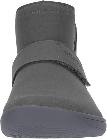 Whitin واسعة اصبع القدم مربع حافية القدمين الكاحل للنساء صفر قطرة وحيد قابل للتعديل الفيلكرو حجم 7 الحد الأدنى الأزياء الجوارب القصيرة سحب على منتصف العجل جلد رمادي in Kuwait