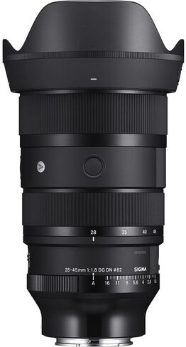 عدسة Sigma مقاس 28-45 مم f/1.8 DG DN Art (Sony E) + مجموعة مرشحات احترافية مكونة من 3 قطع مقاس 82 مم + بطاقة SecureDigital Ultra 32GB SDHC UHS-I C10 بسرعة 100 ميجابايت/ثانية + المزيد in Saudi Arabia