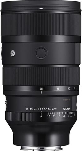 عدسة Sigma مقاس 28-45 مم f/1.8 DG DN Art (Sony E) + مجموعة مرشحات احترافية مكونة من 3 قطع مقاس 82 مم + بطاقة SecureDigital Ultra 32GB SDHC UHS-I C10 بسرعة 100 ميجابايت/ثانية + المزيد in Saudi Arabia