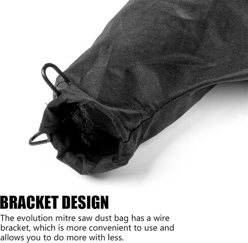 2 Pack Miter Saw Dust Bags - Universal Fit, Adjustable Hole Diameter, Easy Dust Disposal - Compatible with Delta, DeWalt, and More/dust collector bags in Saudi Arabia