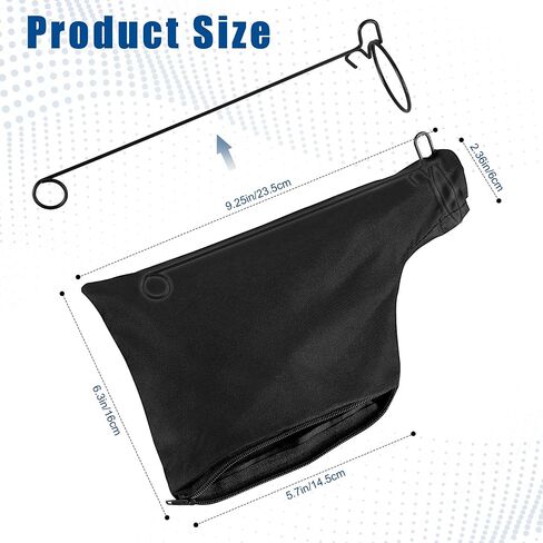 2 Pack Miter Saw Dust Bags - Universal Fit, Adjustable Hole Diameter, Easy Dust Disposal - Compatible with Delta, DeWalt, and More/dust collector bags in Saudi Arabia