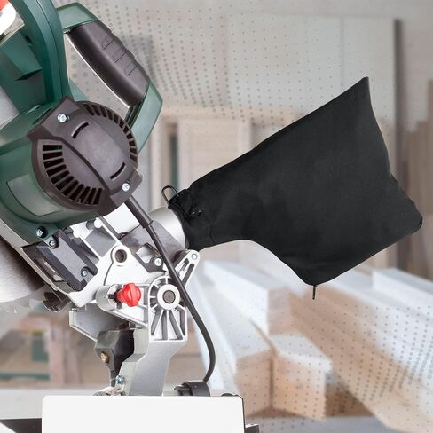 2 Pack Miter Saw Dust Bags - Universal Fit, Adjustable Hole Diameter, Easy Dust Disposal - Compatible with Delta, DeWalt, and More/dust collector bags in Saudi Arabia