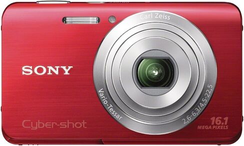 Sony Cyber-shot DSC-W650 16.1 MP Digital Camera with 5x Optical Zoom and 3.0-Inch LCD (Red) (2012 Model) (Renewed) in Saudi Arabia