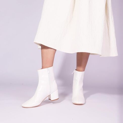 Women's Block Heel Ankle Boots Round Toe Ankle Booties Chunky Low Heel Short Boots Side Zipper Dress Booties in Saudi Arabia