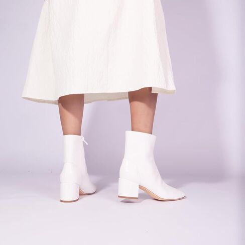 Women's Block Heel Ankle Boots Round Toe Ankle Booties Chunky Low Heel Short Boots Side Zipper Dress Booties in Saudi Arabia