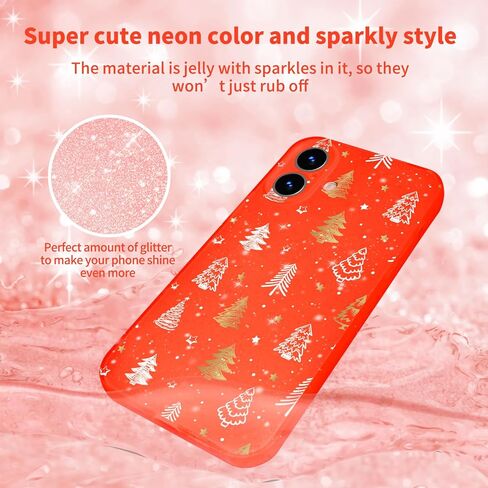 حافظة لهاتف آيفون 16 برو ماكس باللون الوردي، حافظة لهاتف آيفون 16 برو ماكس لامعة للنساء والفتيات جرلي سباركلي بلينغ لطيف نيون مشرق اللون حافظة هاتف ناعمة نحيفة لهاتف آيفون 16 برو ماكس، وردي in Kuwait