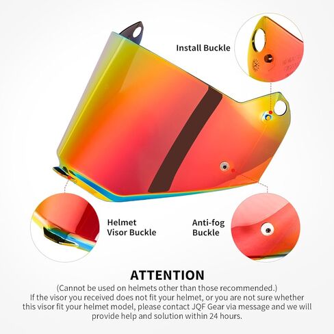 Motorcycle Helmets Shield Visor for LS2 PIONEER EVO MX436 Helmet Blaze Adventure Replacement Helmet Visor (Chrome Red) in Kuwait