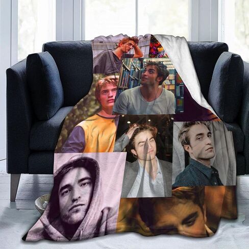 Robert Pattinson Sherpa Super Soft Mini Flannel Blankets, Lightweight and Comfortable Flannel Blankets for Children/Adults to Throw Blankets in Saudi Arabia