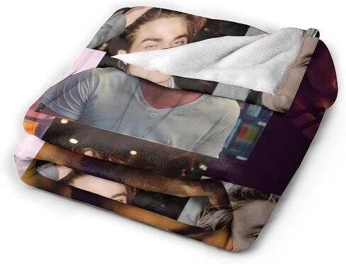 Robert Pattinson Sherpa Super Soft Mini Flannel Blankets, Lightweight and Comfortable Flannel Blankets for Children/Adults to Throw Blankets in Saudi Arabia