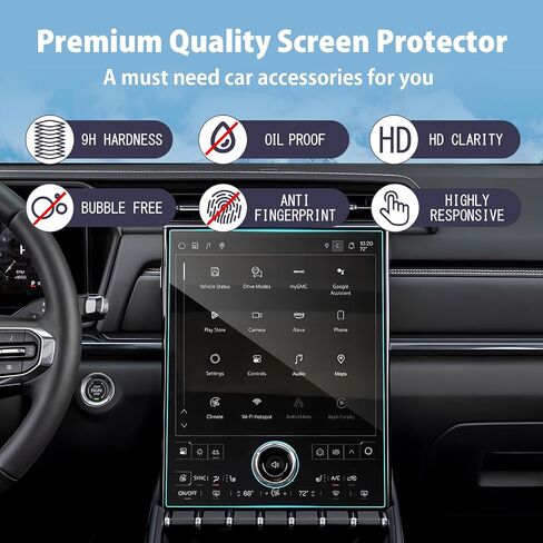 LUWU Screen Protector for 2024 2025 Buick Envision (Preferred/Sport Touring/Avenir) & 2025 Buick Enclave 30-inch Buick Envision Accessories Envision Touchscreen PET Plastic Digital Dashboard Protector 2PCS in Saudi Arabia