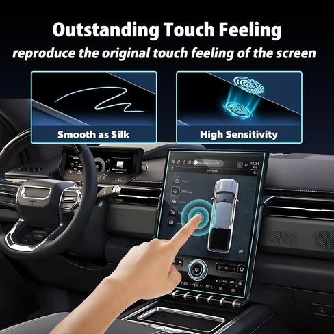 LUWU Screen Protector for 2024 2025 Buick Envision (Preferred/Sport Touring/Avenir) & 2025 Buick Enclave 30-inch Buick Envision Accessories Envision Touchscreen PET Plastic Digital Dashboard Protector 2PCS in Saudi Arabia