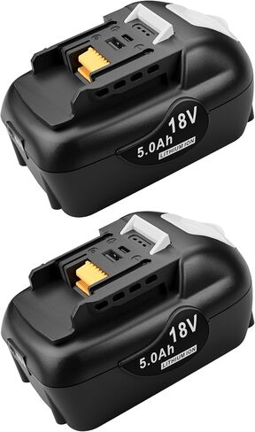 Genuine Capacity 18V 6.0Ah Battery Replacement for Makita 18V Battery - Real Capacity Lithium Ion Batteries Compatible with All Makita 18V Cordless Power Tools (2Pack) in Saudi Arabia