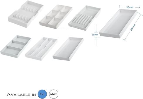Dental Autoclavable Plastic Organizer Dental Drawer Instrument Tray Cabinet Organizer Tray (White, D) in Saudi Arabia