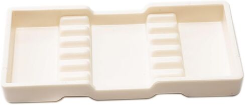 Dental Autoclavable Plastic Organizer Dental Drawer Instrument Tray Cabinet Organizer Tray (White, D) in Saudi Arabia
