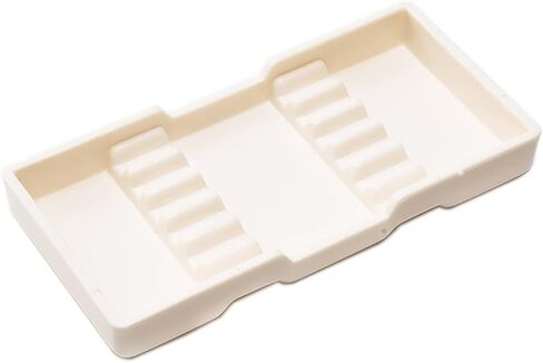 Dental Autoclavable Plastic Organizer Dental Drawer Instrument Tray Cabinet Organizer Tray (White, D) in Saudi Arabia