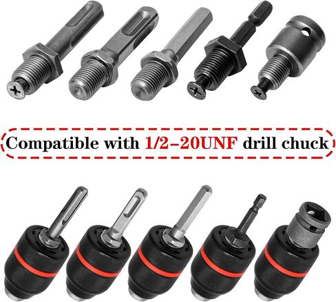 Hakkin Drill Chuck Key Wrench with Universal 4 Way Chuck Key, 6pcs Replacement Drill Press Chuck Key for Drill Clamping Tool, 4mm,6mm,10mm,13mm,16mm Chuck Press Wrench Key and 4 in 1 Drill Chuck Key in Saudi Arabia