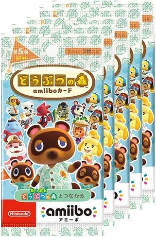 任天堂 どうぶつの森amiiboカード 第4弾 (5パックセット) in Saudi Arabia