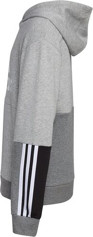 adidas Boys' Long Sleeve Fleece Pullover Hoodie, Black with Red Liquid Camo, Medium in Saudi Arabia
