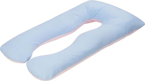 Pregnancy Pillows for Sleeping, U Shaped Full Body Pillow 55 Inch, Maternity Pillow Support for Belly, Back, Legs and Hip with Removable Cover, Pink in Saudi Arabia