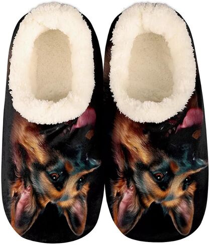 House Slippers for Women Men, Animal Fuzzy Soft Cozy Non Slip Slipper Socks for Indoor Outdoor in Saudi Arabia