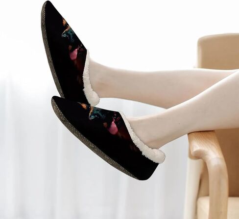House Slippers for Women Men, Animal Fuzzy Soft Cozy Non Slip Slipper Socks for Indoor Outdoor in Saudi Arabia