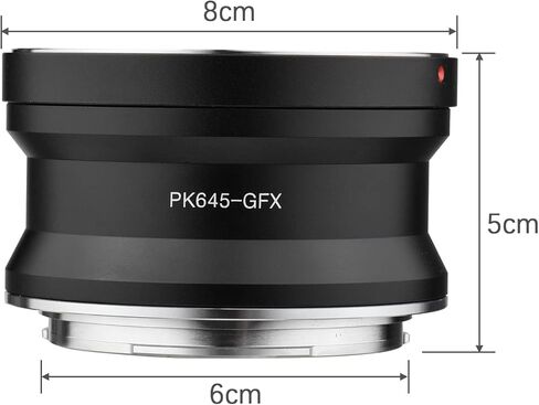 Andoer PK645-GFX Camera Lens Adapter Replacement for Pentax PK645 Lens to Fujifilm G Mount GFX100 GFX50S GFX50R GFX100S Cameras in Kuwait