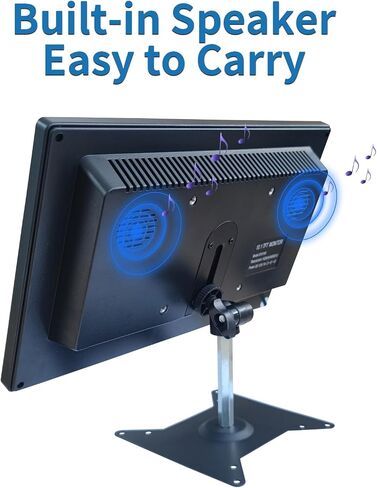 10.1 Inches Security Monitors & Displays, 1024x600 Resolution, AV、BNC Interface, Built-in Speaker LCD Display Suitable for CCTV TV DVD CCD in Saudi Arabia