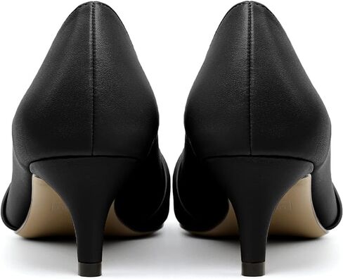 Mettesally Womens Kitten Heel Pumps Pointed Toe Mid Heels Bow Tie Comfort Slip On Heeled Shoes for Wedding Party Office in Saudi Arabia