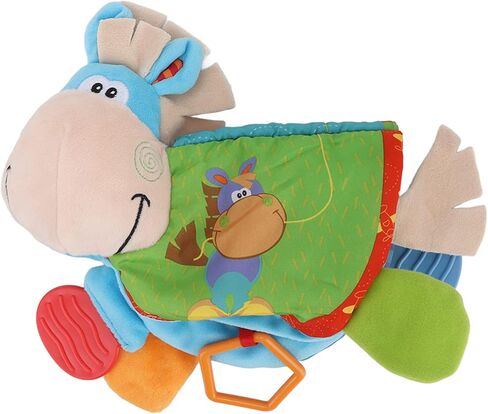 كتاب قماش مجعد، كتاب قماش كرتوني محمول صغير الحجم صديق للبشرة من البوليستر الخوخي للسفر المنزلي in Kuwait