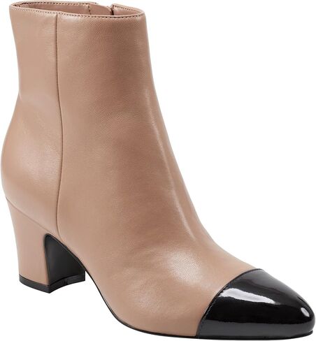 Marc Fisher LTD Women's ALEEA Ankle Boot, Light Natural/Black 110, 6.5 in Kuwait