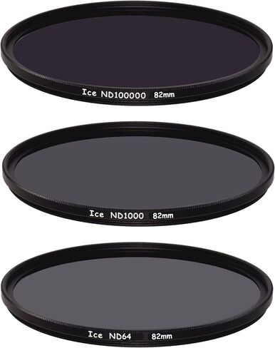 ICE Extreme ND Filter Set ND100000 ND1000 ND64 Neutral Density 16.5,10, 6 Stop Optical Glass (95mm) in Saudi Arabia