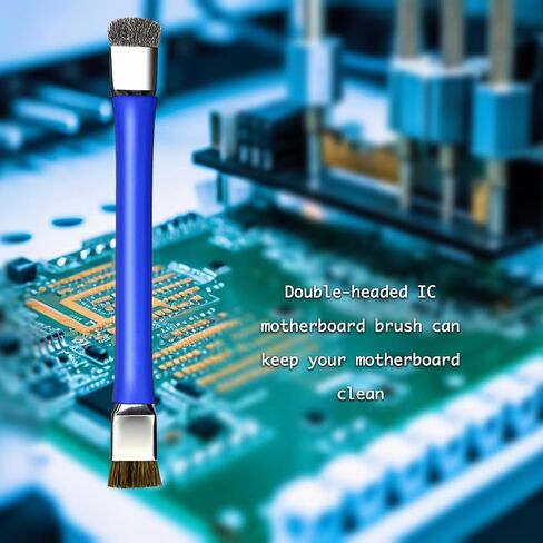 4PCS Dual Head Antistatic Cleaning Brush&4PCS Metal Spudgers Can Meet Your Simple Disassembly and Cleaning.It is Used for Mobile Phone,Computer Motherboard and Circuit Board IC,PCB,CPU (Blue) in Saudi Arabia