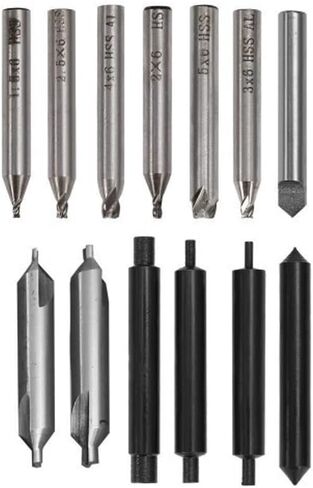 13 قطعة/المجموعة مفتاح آلة قطع القاطع عدة HSS-AL آلة عمودية قطع أجزاء لقمة ثقب in Kuwait